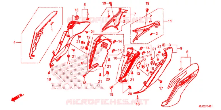 OUIES DE RADIATEUR (2) Honda MOTO 650 CB 2018  CB650FAJ