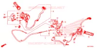 LEVIER DE GUIDON   CABLE   COMMODO pour Honda CBR 1000 ABS RED de 2017