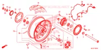 ROUE ARRIERE pour Honda CBR 1000 ABS BLACK de 2017