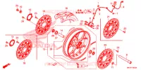 ROUE AVANT pour Honda CBR 1000 RR SP1 de 2017
