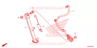 BEQUILLE LATERALE pour Honda CB 500 F de 2017