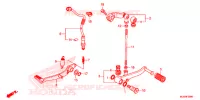 PEDALE pour Honda CB 500 F ABS de 2017