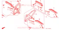 REPOSE PIED pour Honda NSR 50 de 1987