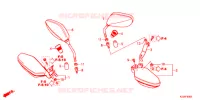 RETROVISEUR   PROTEGE MAIN pour Honda CRF 250 RALLYE LOW, ABS de 2018