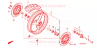 ROUE AVANT pour Honda CB 400 SUPER FOUR DRIVING SCHOOL -YB- de 2000