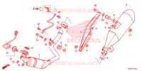 SILENCIEUX D'ECHAPPEMENT pour Honda NC 700 X de 2017