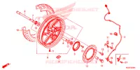 ROUE AVANT pour Honda SH 300 I ABS -E- de 2018
