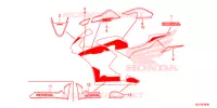AUTOCOLLANTS pour Honda CBR 600 RR ABS RED de 2017