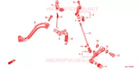 PEDALE pour Honda AFRICA TWIN 1000 ABS de 2016