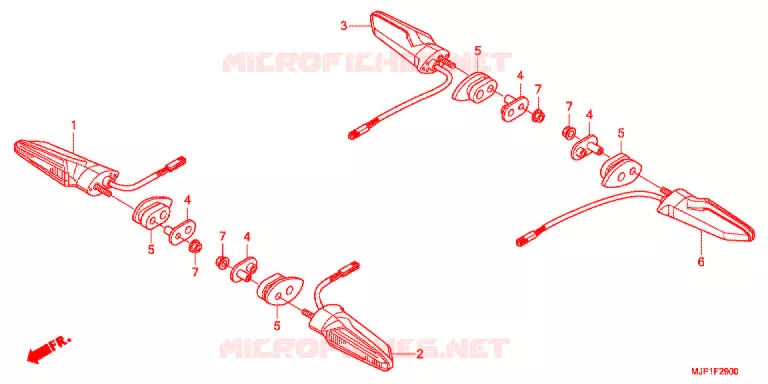 CLIGNOTANT Honda MOTO 1000 AFRICA-TWIN 2016  CRF1000AG