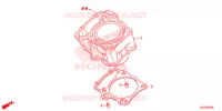 CYLINDRE pour Honda CRF 250 RALLYE ABS de 2017