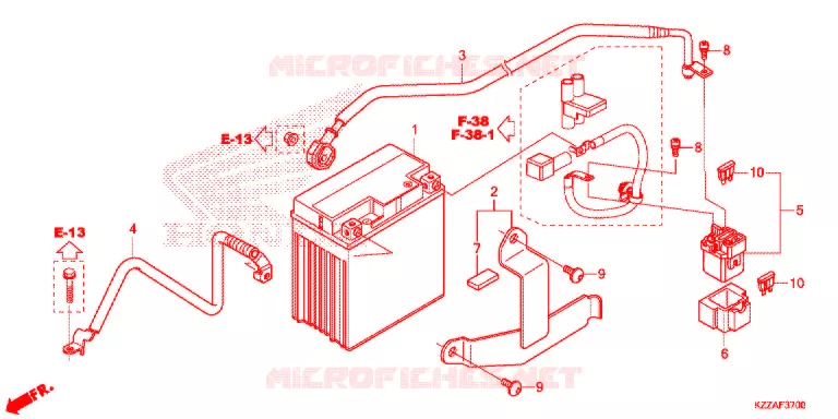 BATTERIE Honda MOTO 250 CRF 2017  CRF250RLAH