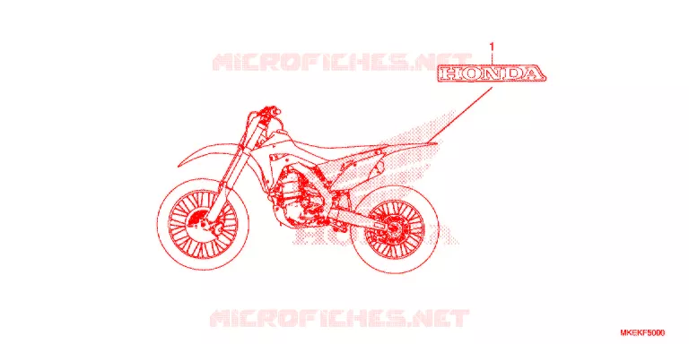 t (CRF450R/RX) Honda MOTO 450 CRF 2020  CRF450RK