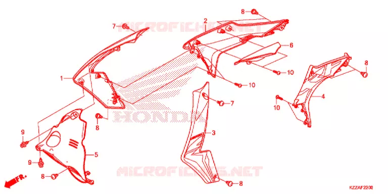OUIES DE RADIATEUR (CRF250L/LA) Honda MOTO 250 CRF 2017  CRF250LH