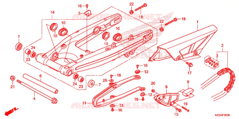BRAS OSCILLANT Honda MOTO 250 CRF 2017  CRF250RLH