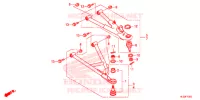 TRIANGLES AVANT pour Honda PIONEER 700 M4 RED de 2018