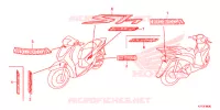 AUTOCOLLANTS pour Honda SH 125 D 2ED de 2017