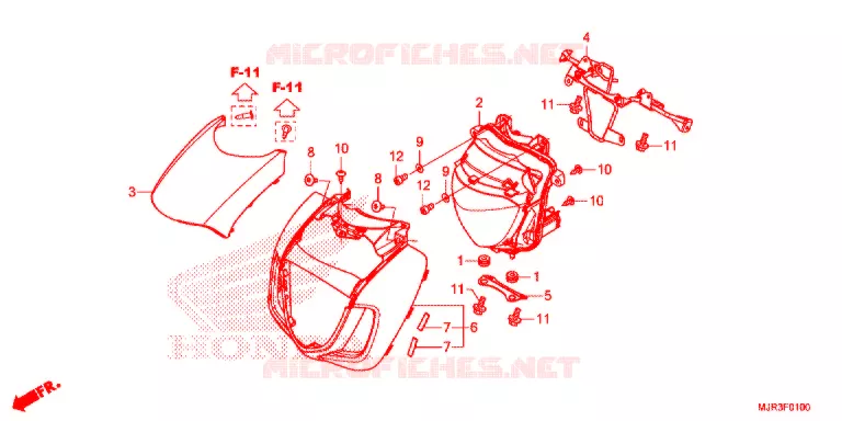 PHARE Honda MOTO 1800 GOLD-WING 2017  GL1800CH