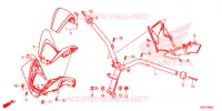 GUIDON   CARENAGE pour Honda FORZA 300 ABS de 2019