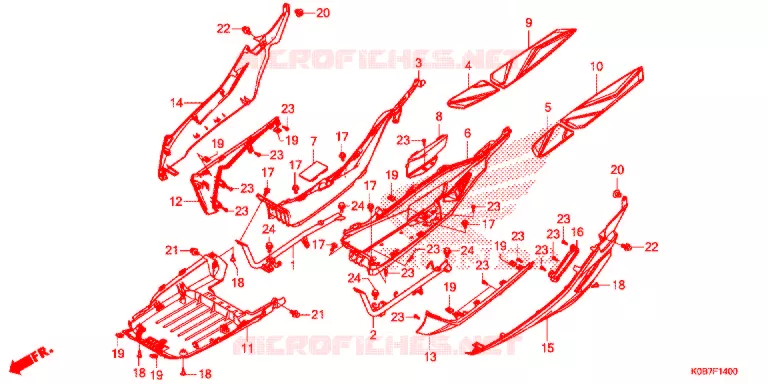 MARCHE PIEDS Honda SCOOTER 300 FORZA 2020  NSS300AK