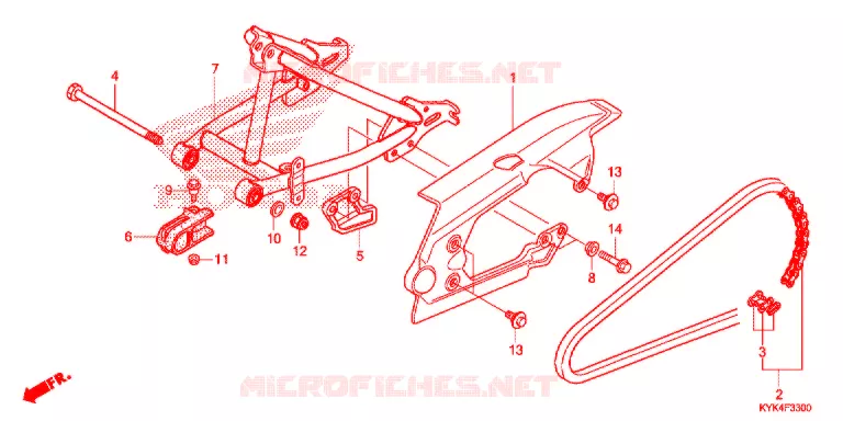 BRAS OSCILLANT Honda MOTO 110 CRF 2018  CRF110FJ