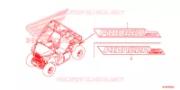 AUTOCOLLANTS pour Honda PIONEER 500 M2 de 2018