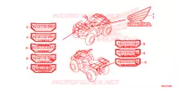 AUTOCOLLANTS pour Honda FOURTRAX 420 RANCHER 4X4 EPS Manual Shift de 2018
