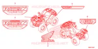AUTOCOLLANTS pour Honda FOURTRAX 500 RUBICON IRS EPS de 2018