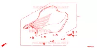 SELLE pour Honda FOURTRAX 680 RINCON RED de 2018