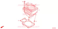 CYLINDRE pour Honda FOURTRAX 500 FOREMAN BASE de 2018