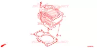 CYLINDRE pour Honda FOURTRAX 500 FOREMAN BASE de 2018