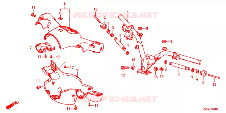 GUIDON Honda SCOOTER 50 C50 2020  C50JJ