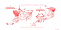 AUTOCOLLANTS pour Honda BENLY 110 POST OFFICE de 2020