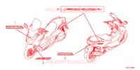 AUTOCOLLANTS pour Honda FORZA 250 ABS de 2019