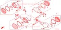CLIGNOTANT pour Honda CB 400 SUPER FOUR ABS RED de 2018