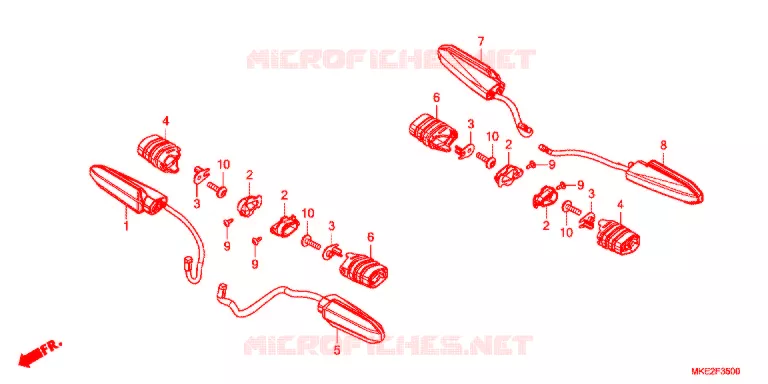 CLIGNOTANT Honda MOTO 450 CRF 2019  CRF450LK