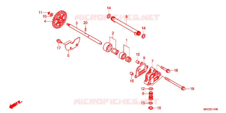POMPE A HUILE Honda MOTO 450 CRF 2019  CRF450LK