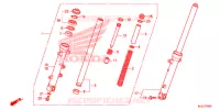 FOURCHE pour Honda NC 750 S DCT de 2015