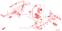 PEDALE pour Honda NC 700 ABS DCT de 2014