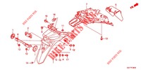 GARDE BOUE ARRIERE (NSC50/MPD/WH) pour Honda VISION 50 de 2012