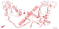 LEVIER DE GUIDON   CABLE   COMMODO pour Honda VISION 50 de 2012