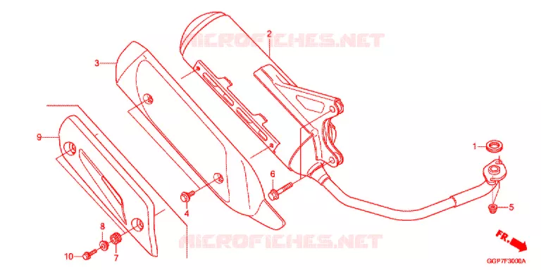 SILENCIEUX D'ECHAPPEMENT Honda SCOOTER 50 VISION 2013  NSC50MPDC
