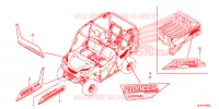 AUTOCOLLANTS pour Honda PIONEER 1000 M5 DELUXE de 2019