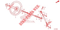 VOLANT DE DIRECTION/ARBRE DE DIRECTION (SXS700M2/M4) pour Honda PIONEER 700 M2 ED de 2019
