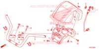 GUIDON pour Honda FOURTRAX 420 RANCHER 4X4 Manual Shift de 2019