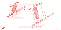 AMORTISSEUR ARRIERE pour Honda FOURTRAX 500 FOREMAN RUBICON 4X4 AT DCT EPS ED de 2019
