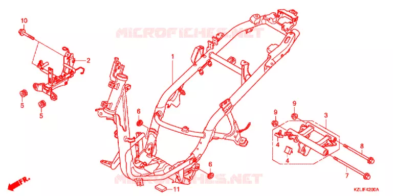 CADRE Honda SCOOTER 110 SPACY 2016  NSC110SC