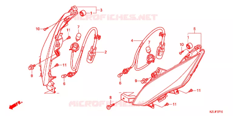 CLIGNOTANT AVANT Honda SCOOTER 110 SPACY 2017  NSC110SC