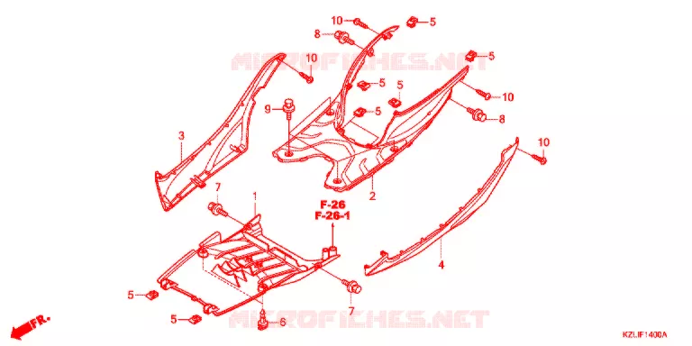 MARCHE PIEDS Honda SCOOTER 110 SPACY 2014  NSC110SC
