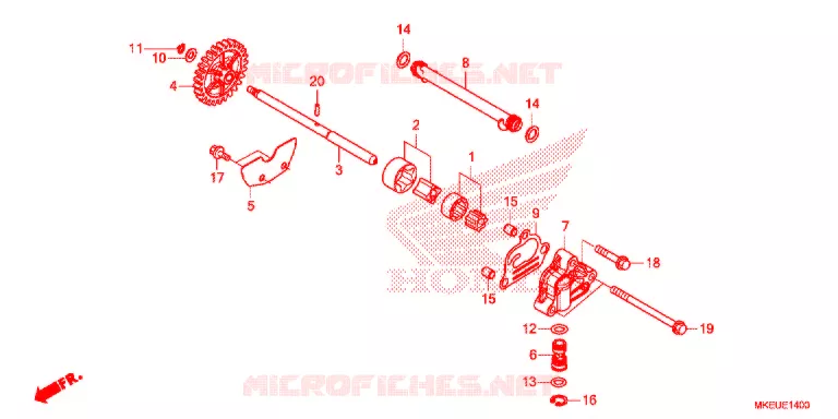 POMPE A HUILE Honda MOTO 450 CRF 2019  CRF450LK
